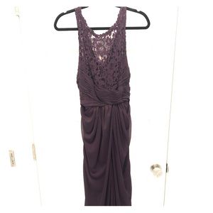 Dark Purple Bridesmaids Dress / Prom Dress